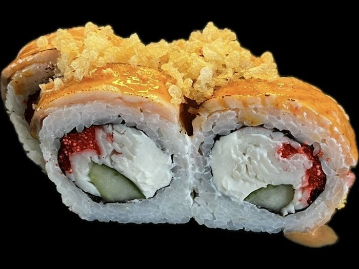 Spicy Kani Sake sushi rolas – Emaroll Kalotė