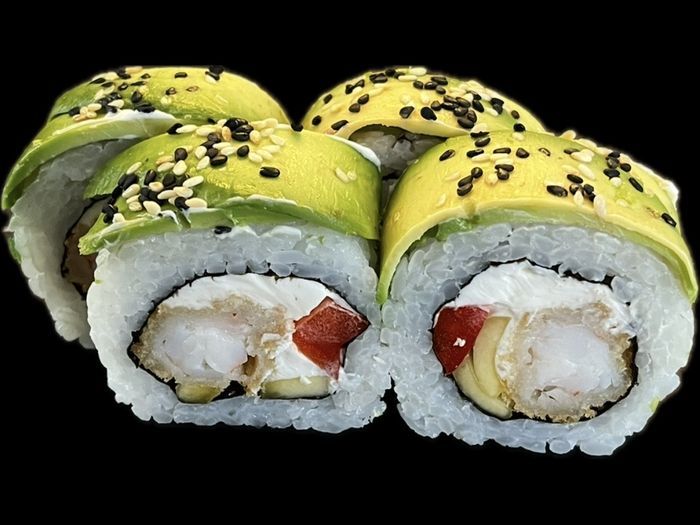 Ebi Avokado sushi rolas – Emaroll Kalotė